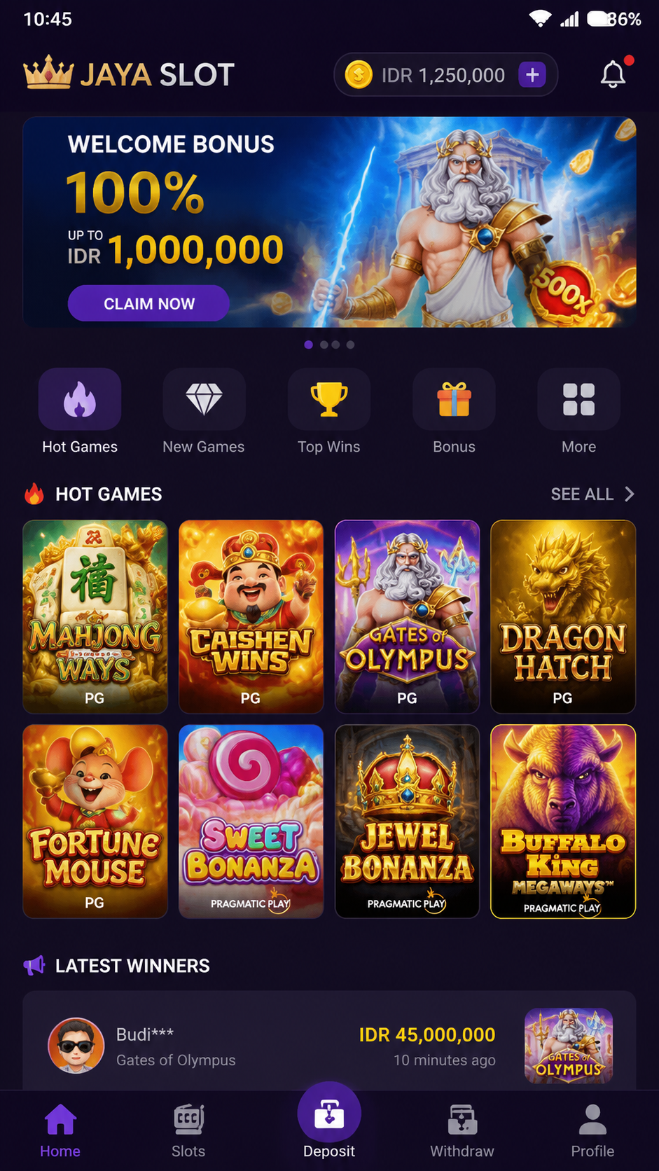 Jaya Slot screenshot 2