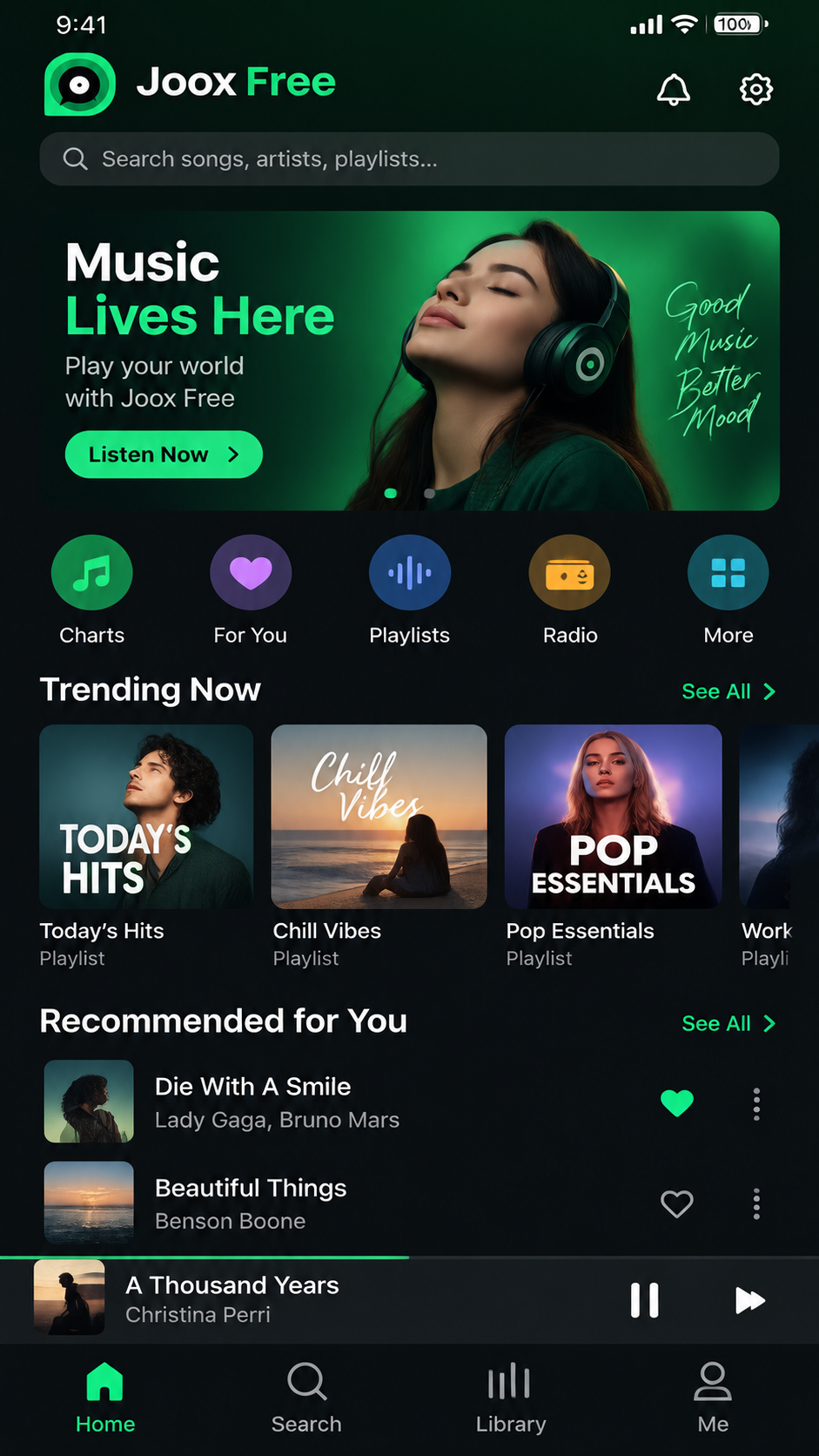 Joox Free screenshot 1