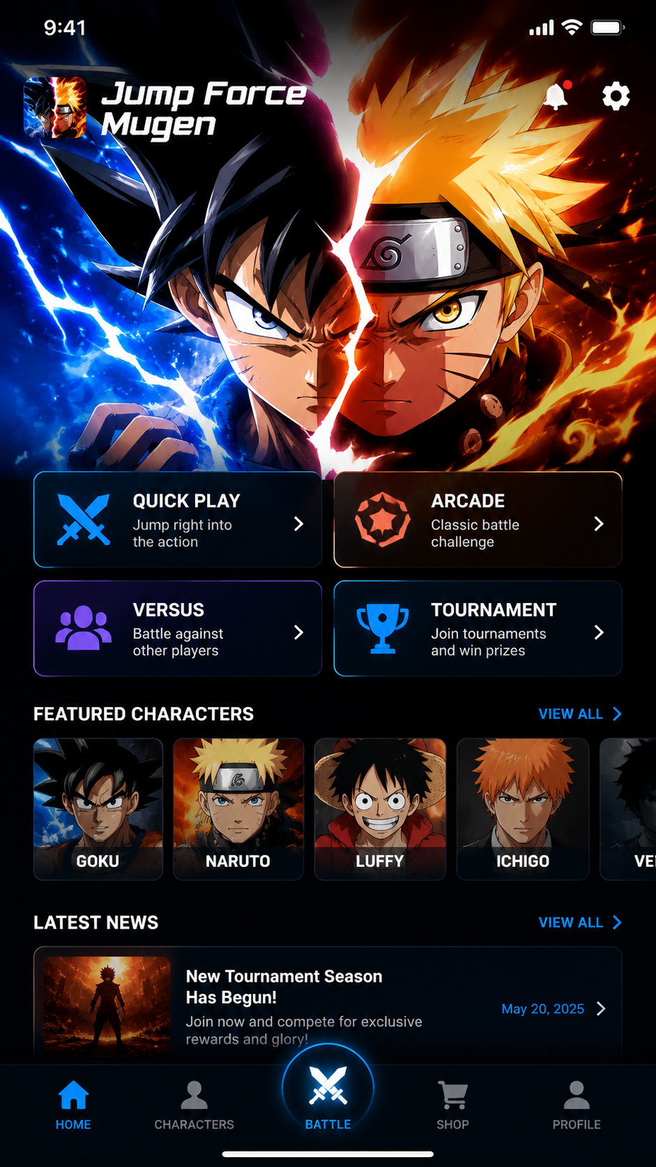 Jump Force Mugen screenshot 1