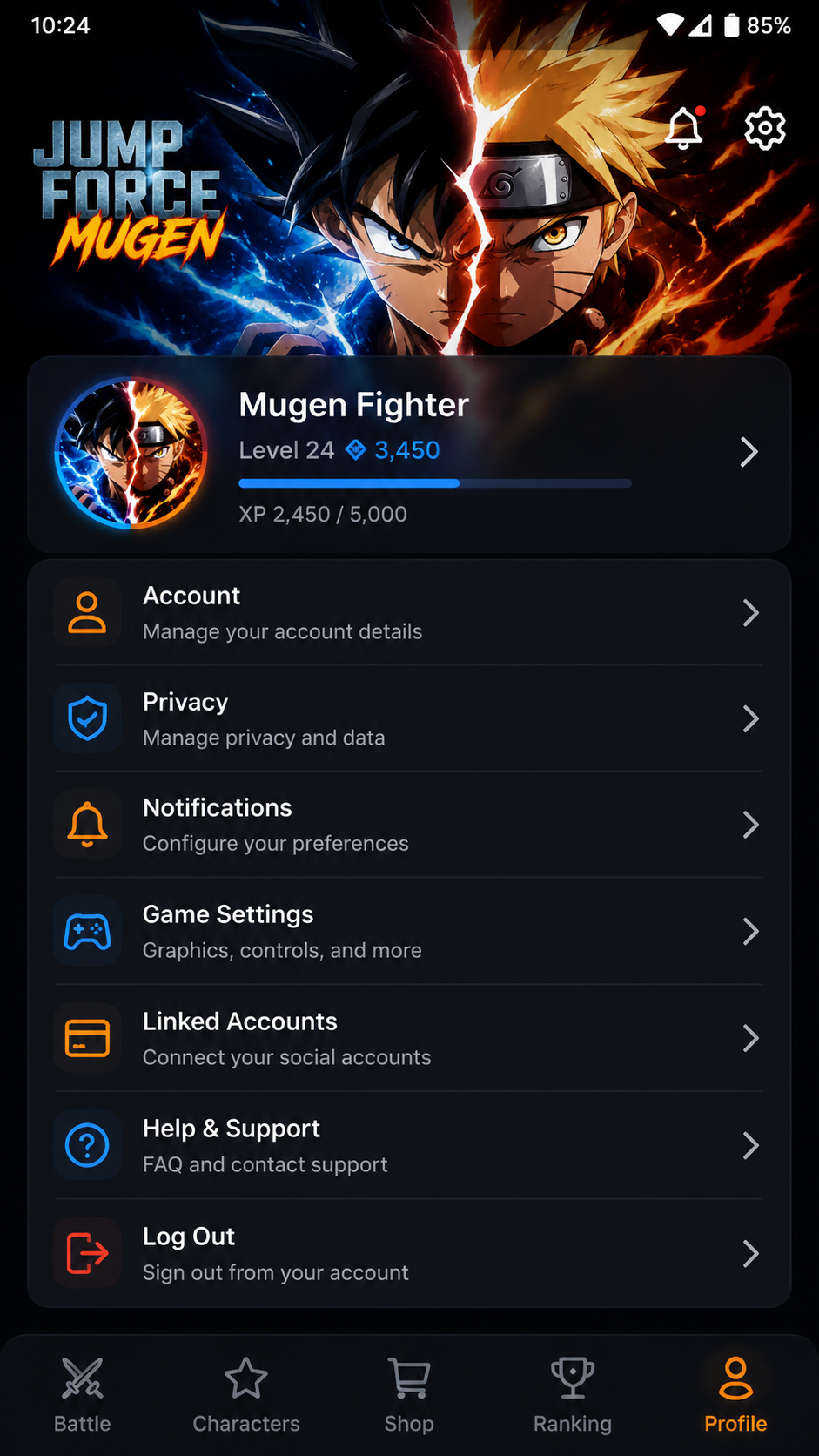 Jump Force Mugen screenshot 3