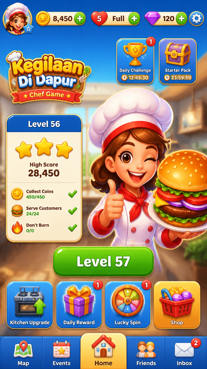 Kegilaan Di Dapur - Chef Game screenshot 2