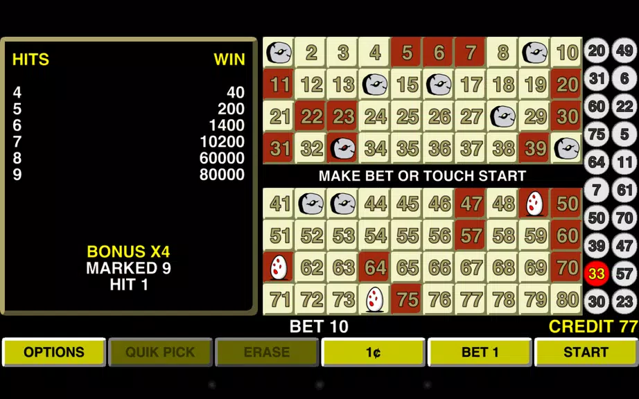 Keno Eggs Las Vegas Casino screenshot 3