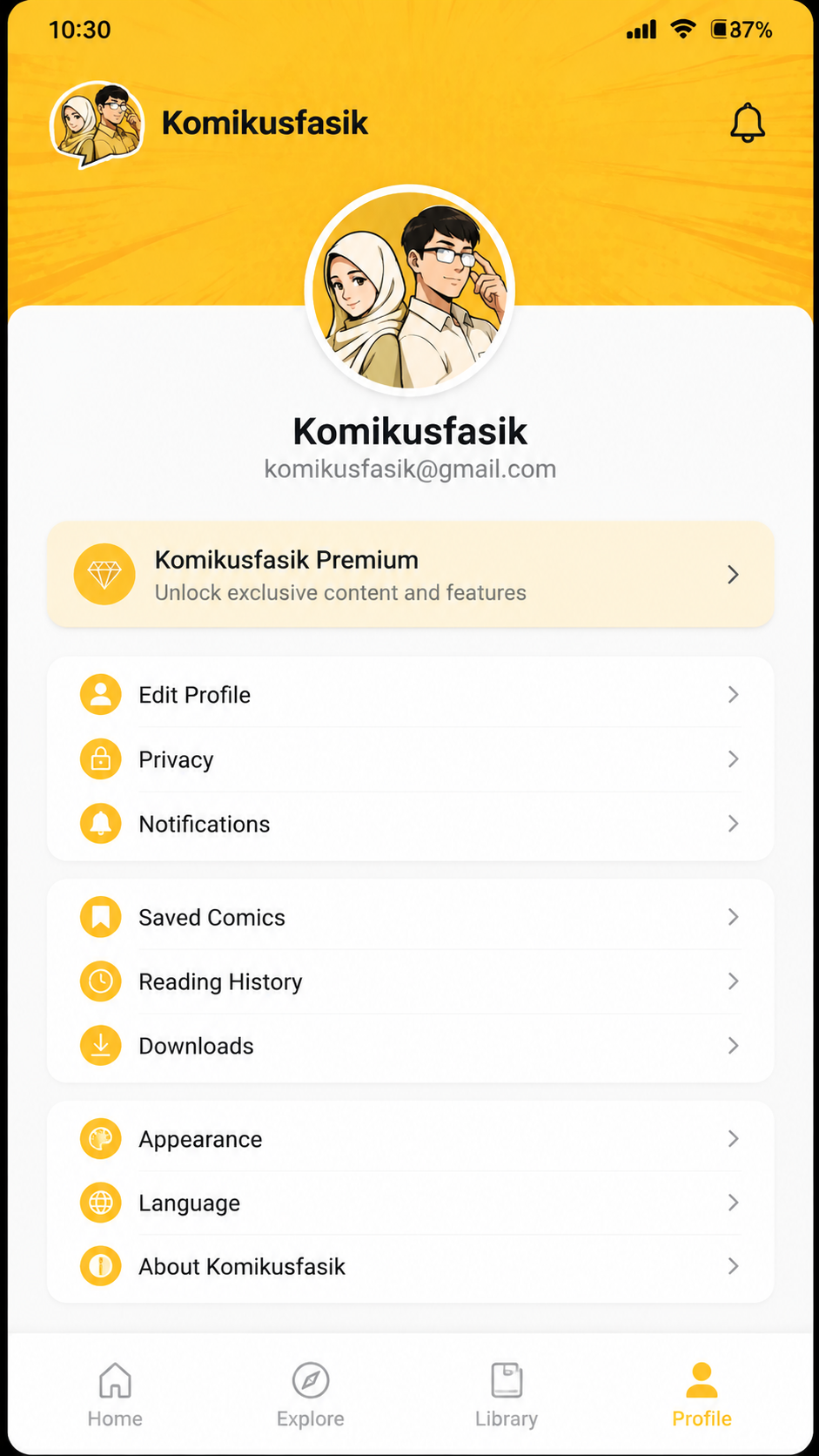 Komikusfasik screenshot 3