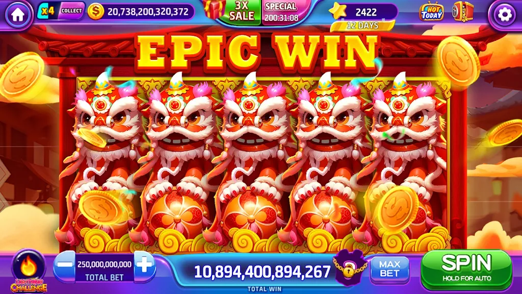 Tangkapan layar Lava Slots - Casino Games 1