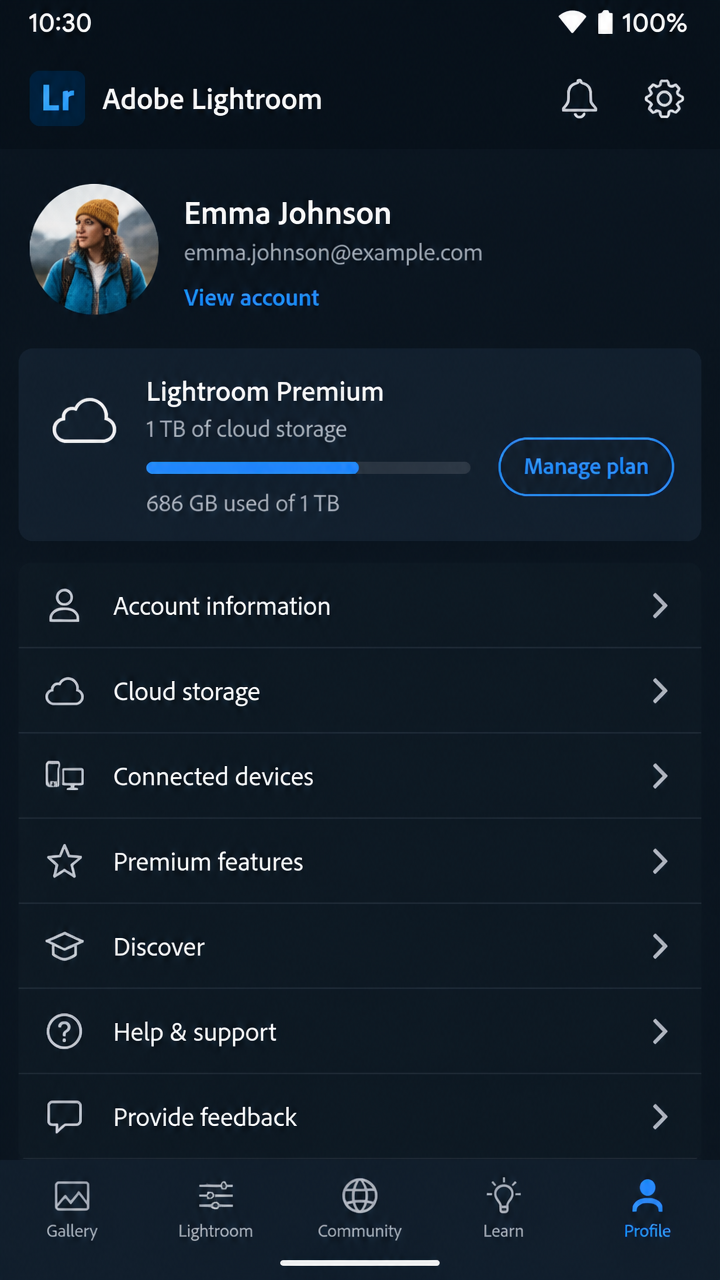 Adobe Lightroom screenshot 3