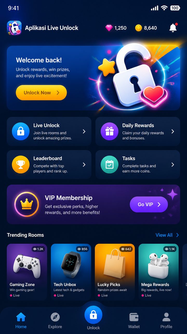 Aplikasi Live Unlock screenshot 2