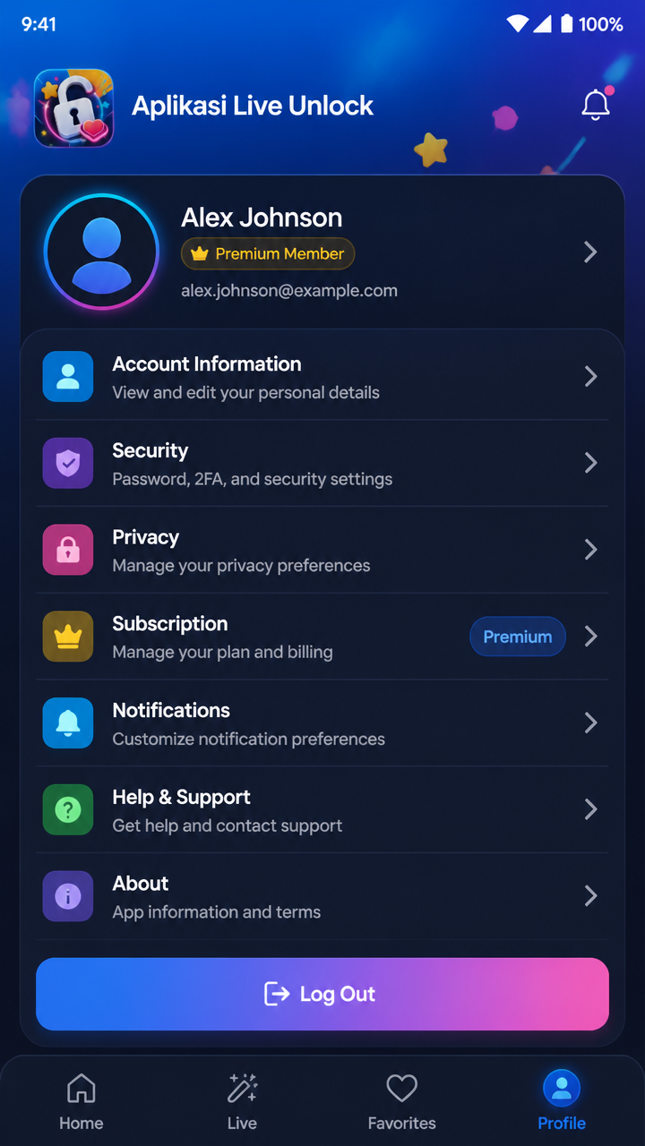 Aplikasi Live Unlock screenshot 3
