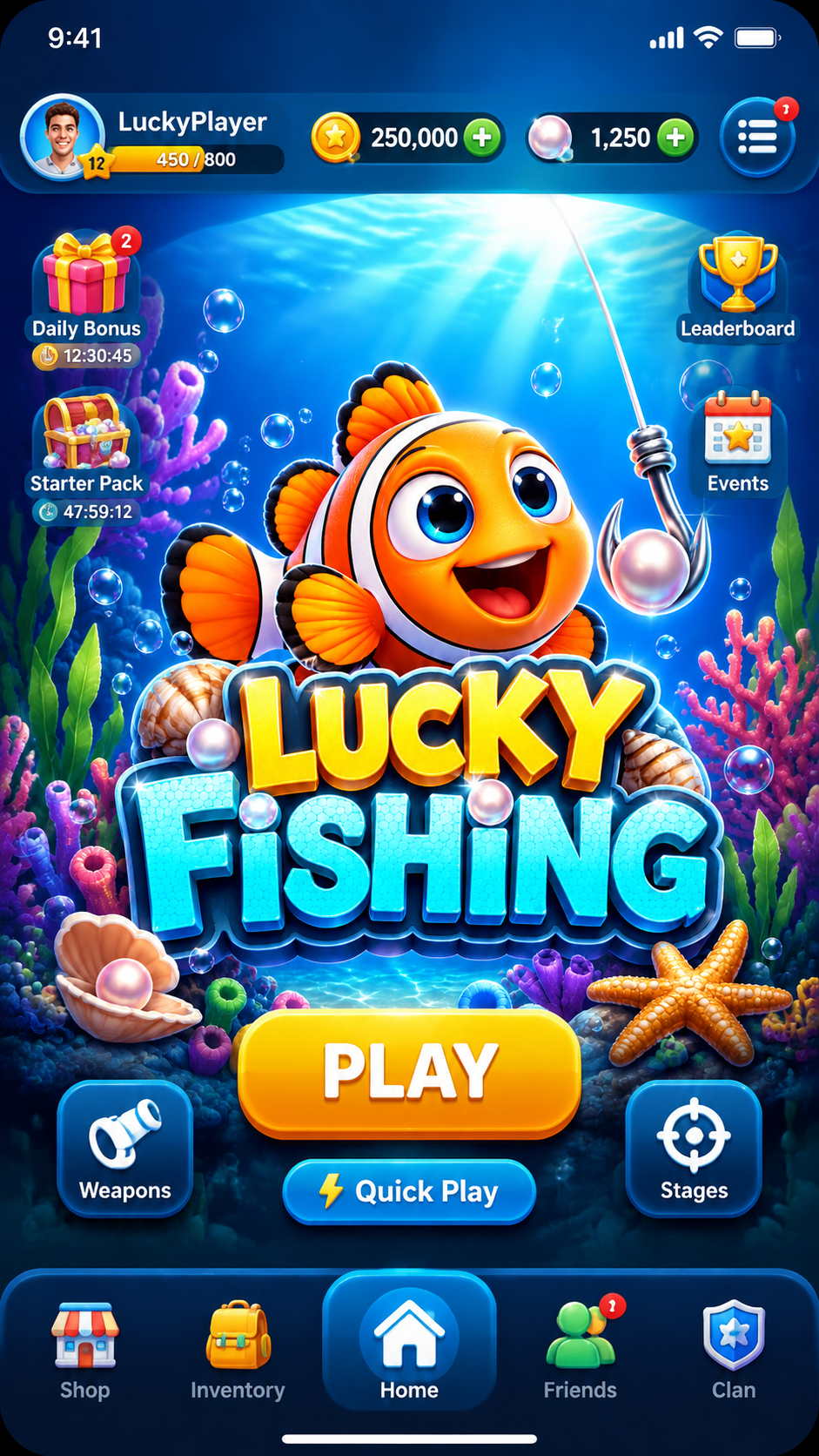 Lucky Fishing screenshot 1