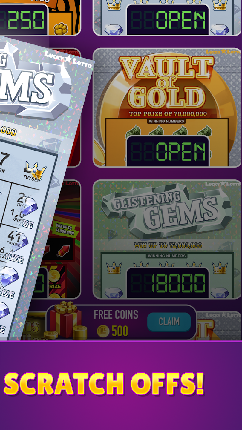 Lucky Lotto - Mega Scratch Off screenshot 1