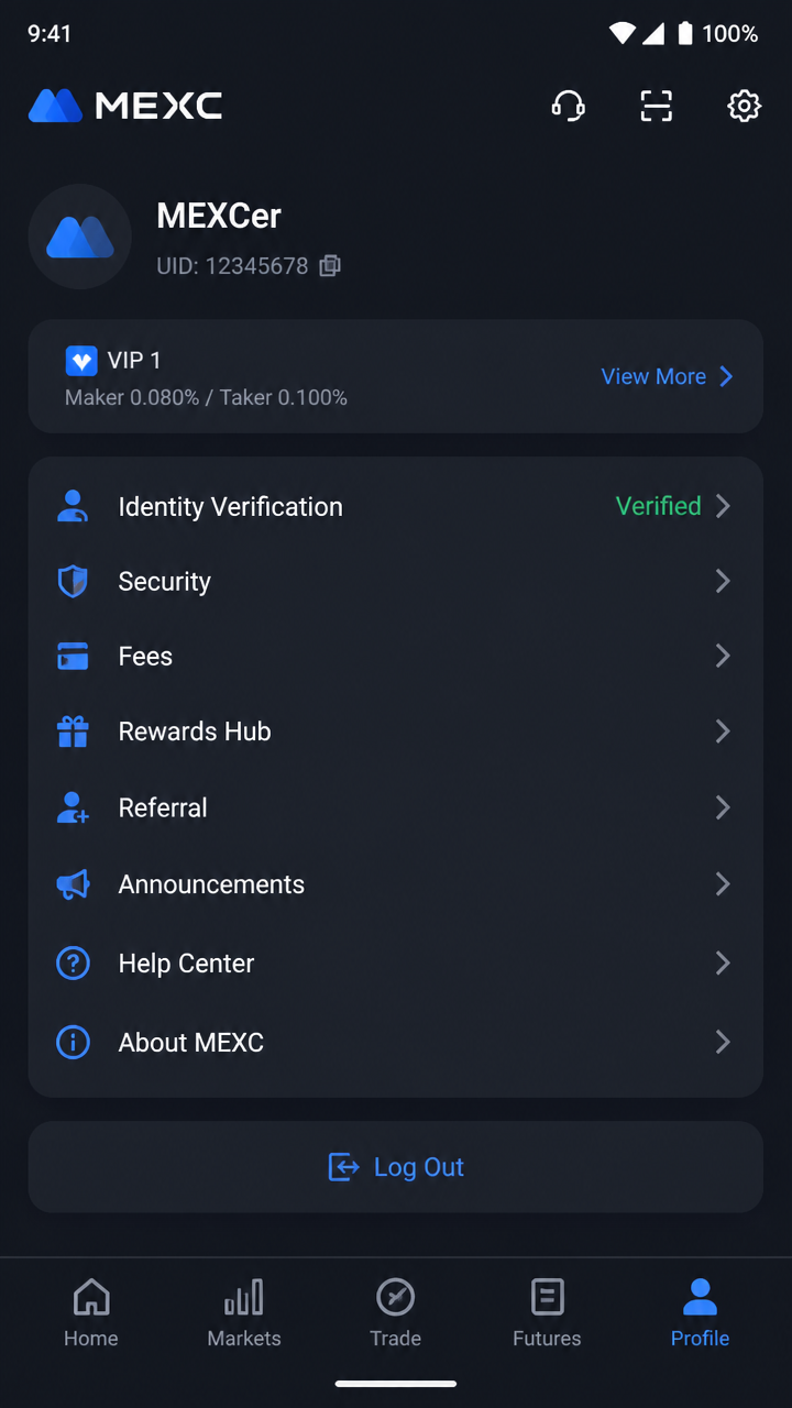 Mexc screenshot 3