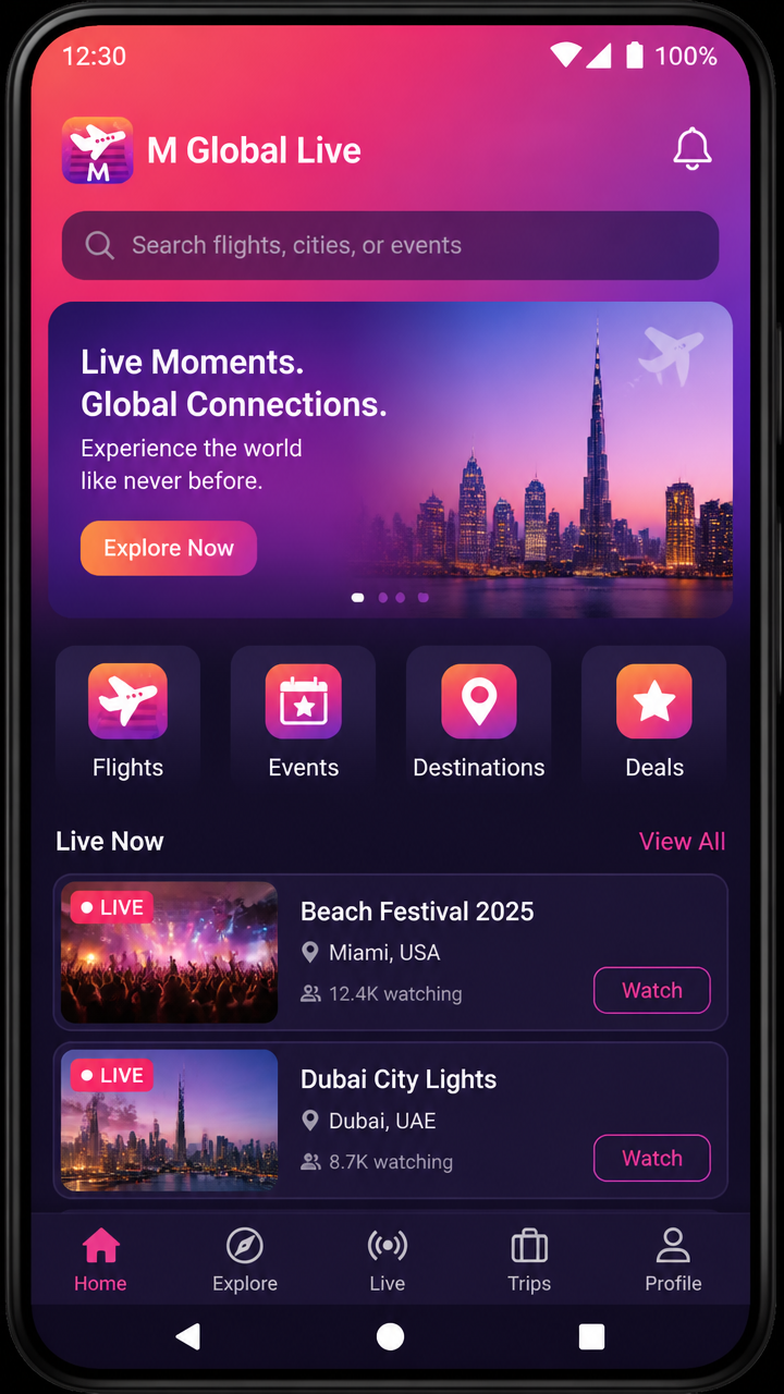 M Global Live screenshot 1
