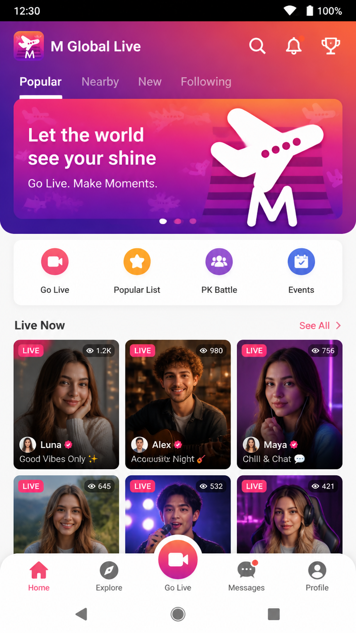 M Global Live screenshot 2