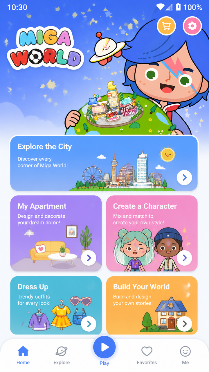 Miga World screenshot 2