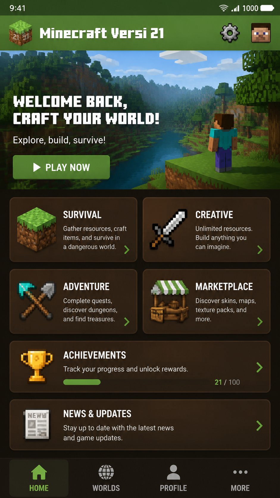 Minecraft Versi 21 screenshot 2