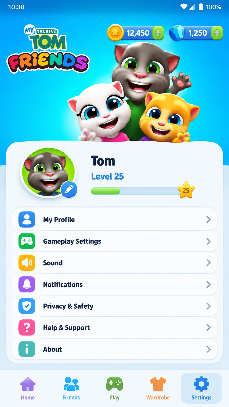My Talking Tom Friends screenshot 1