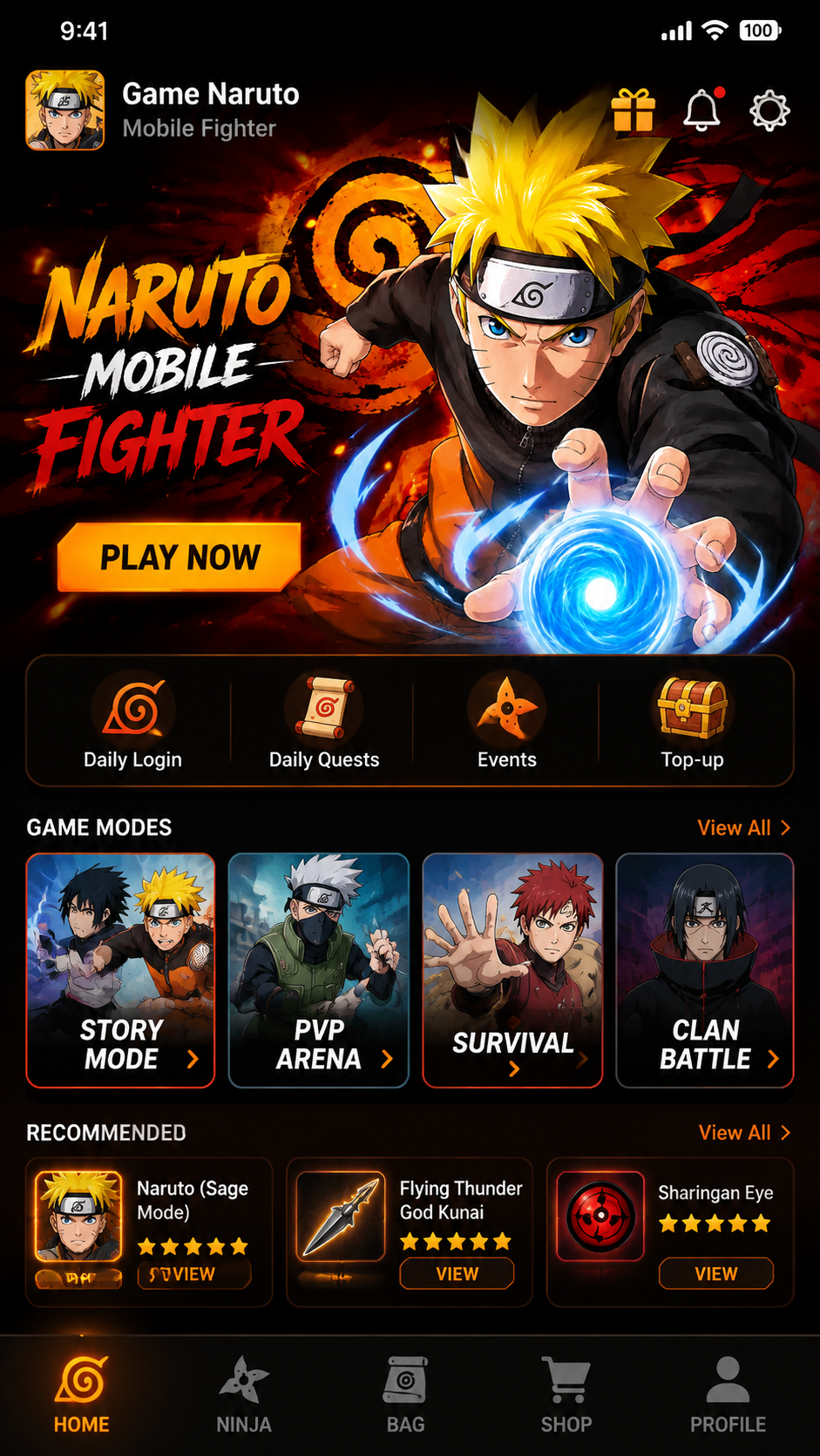 Game Naruto Mobile Fighter screenshot 1