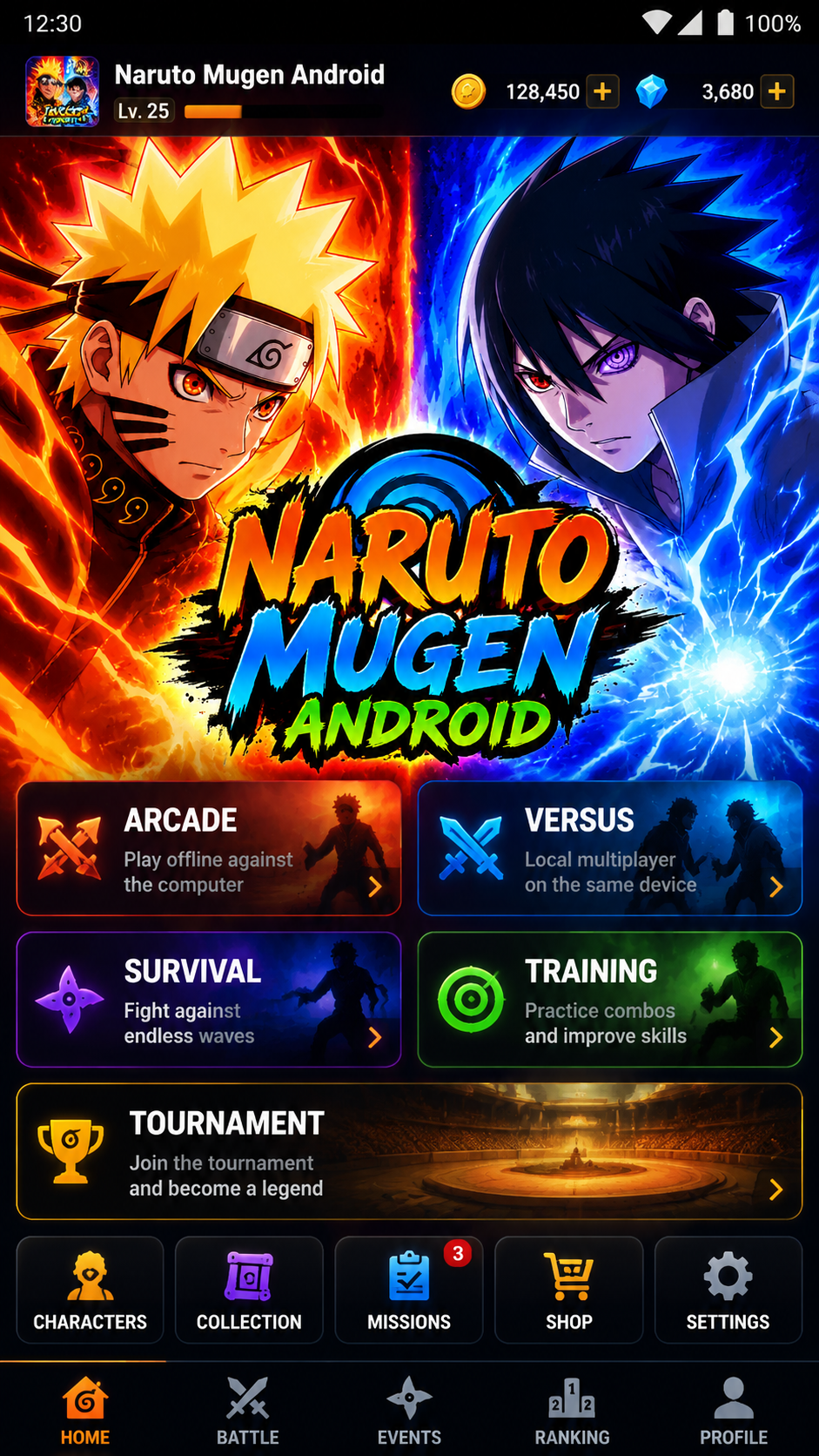 Naruto Mugen Android screenshot 2