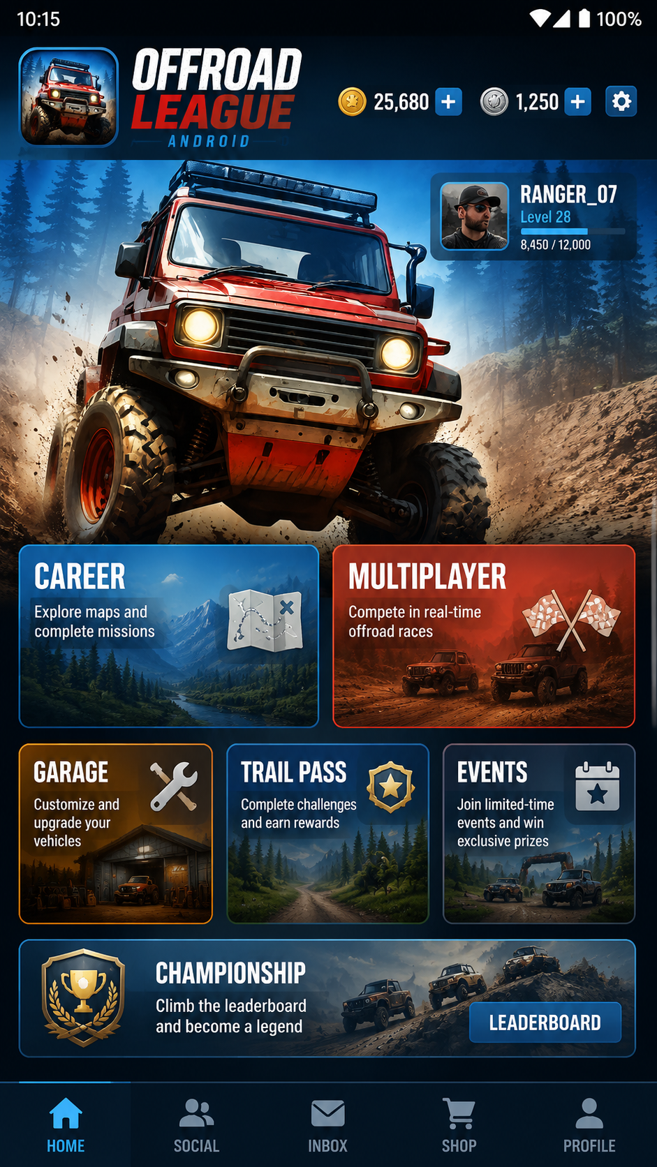 Offroad League Android screenshot 2