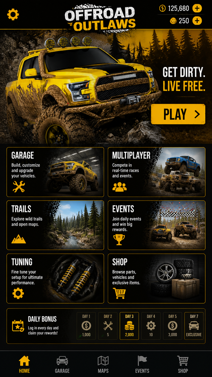 Game Offroad Outlaws screenshot 2