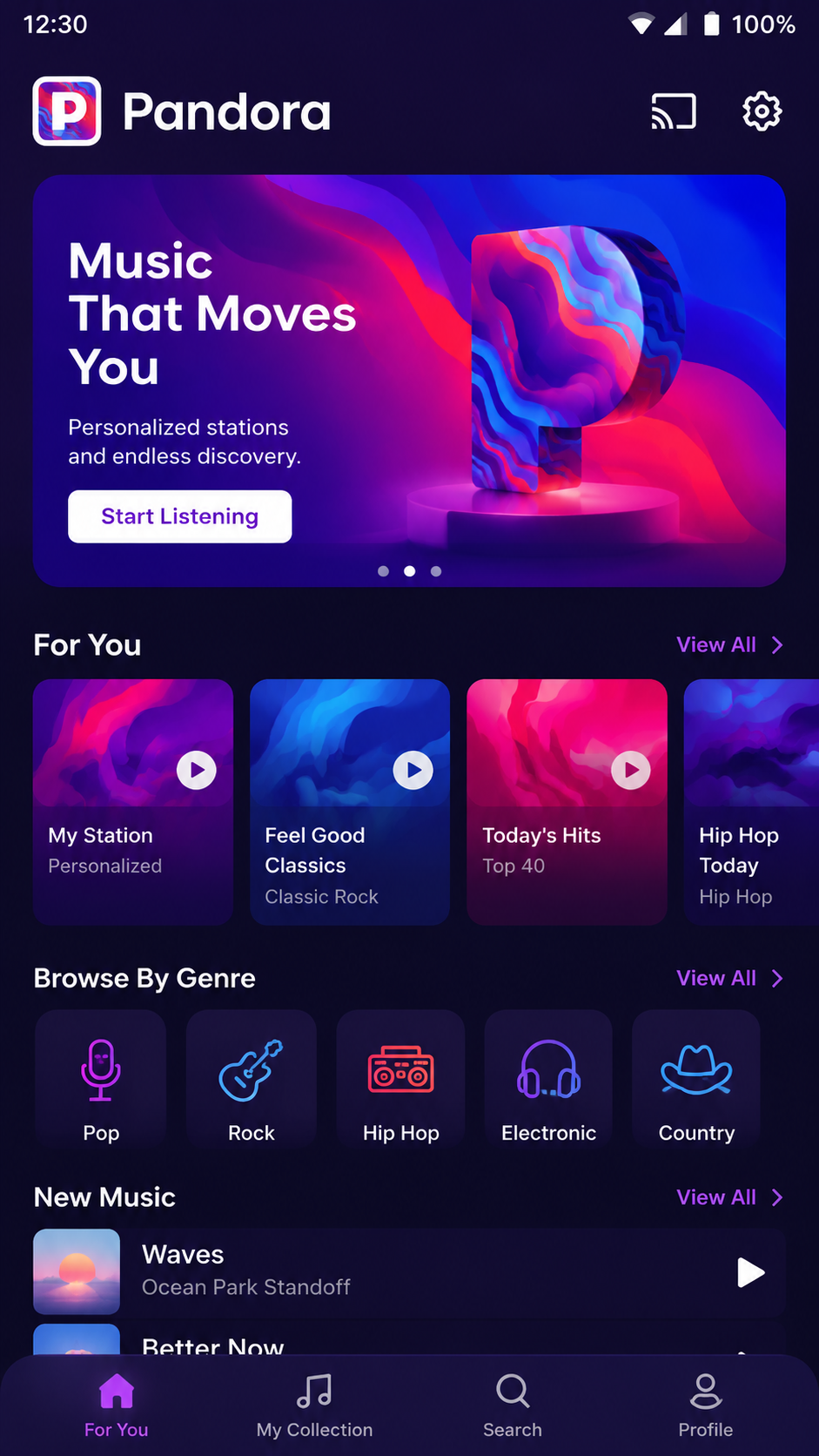 Pandora screenshot 2
