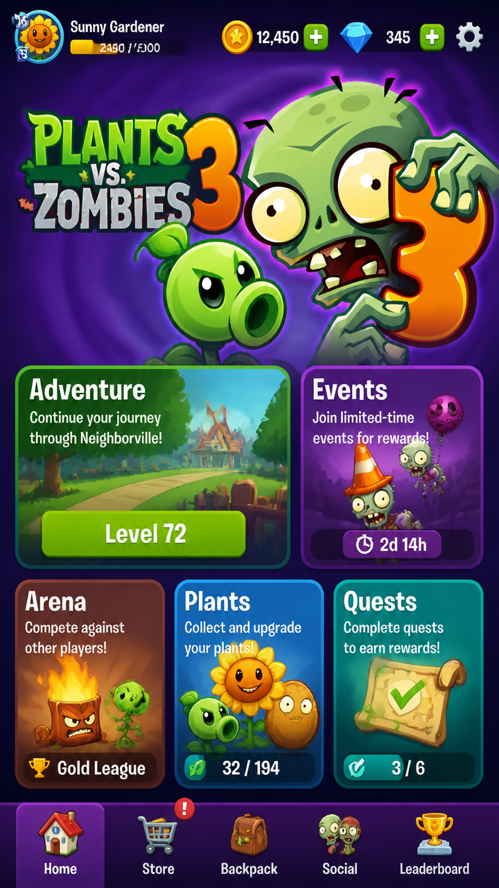 Plants Vs Zombies 3 screenshot 2