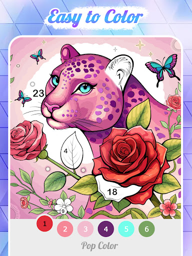 Pop Color - Paint by number screenshot 10