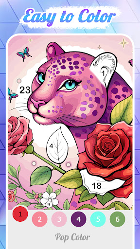 Pop Color - Paint by number screenshot 3
