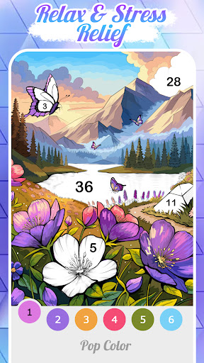 Pop Color - Paint by number screenshot 2