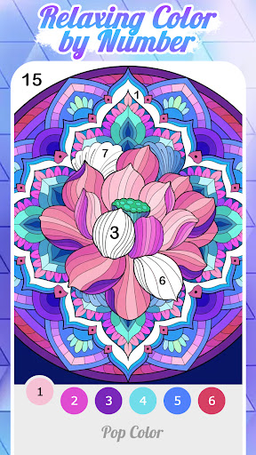 Pop Color - Paint by number screenshot 1