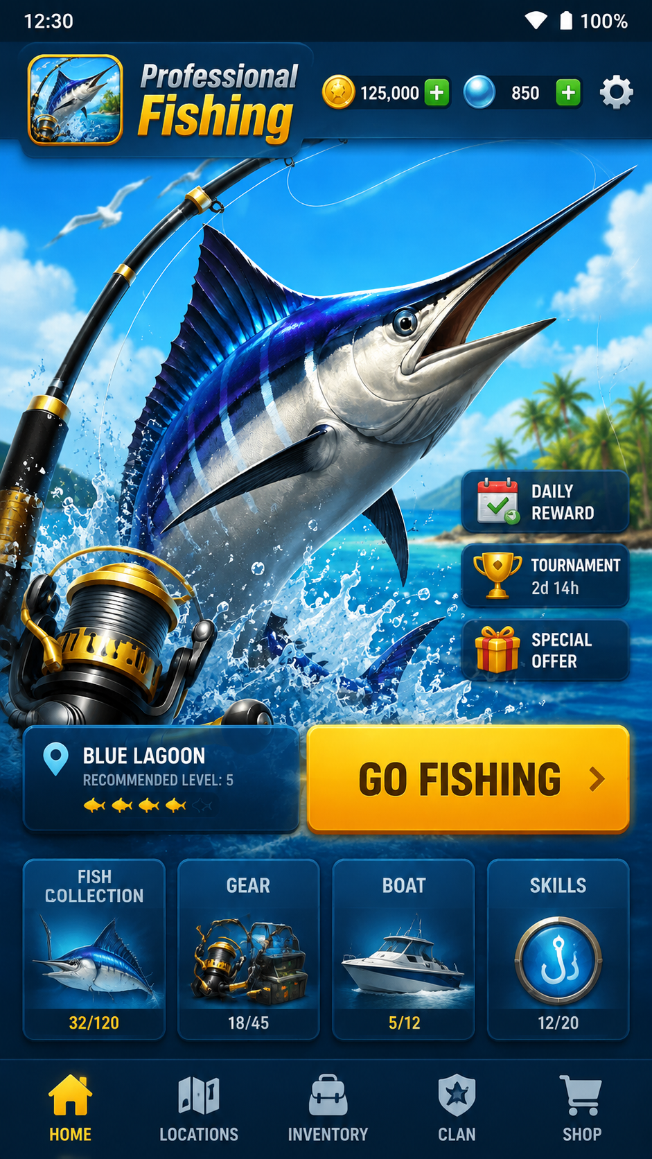 Professional Fishing screenshot 1