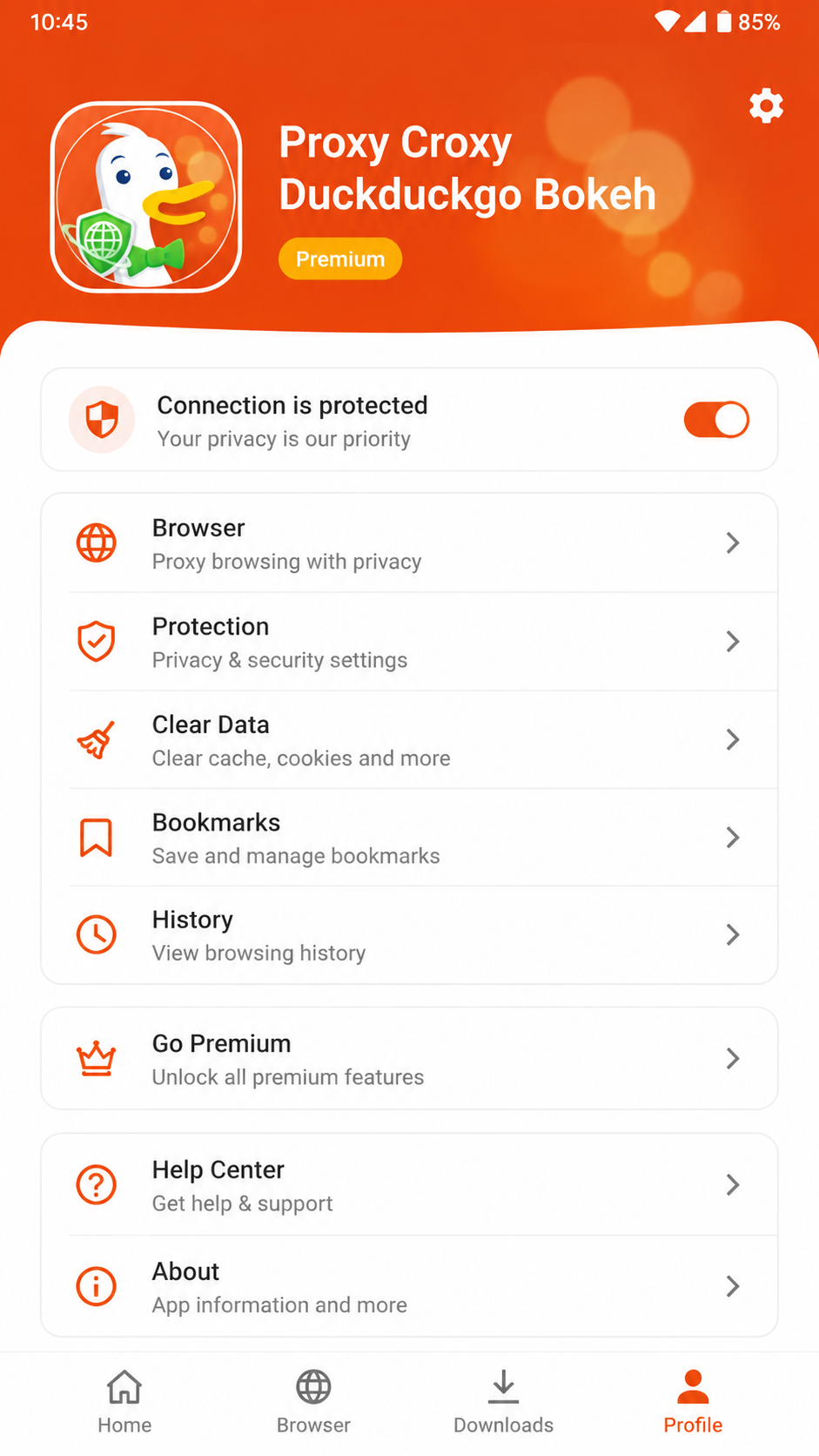 Proxy Croxy Duckduckgo Bokeh screenshot 3