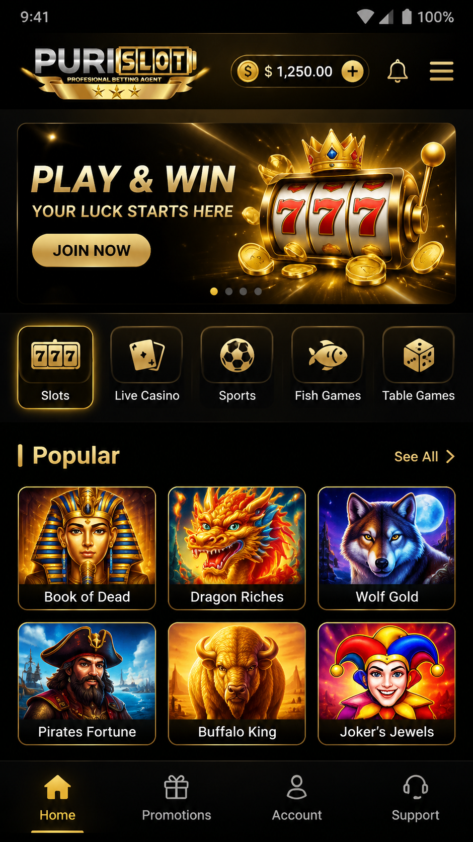Purislot screenshot 2