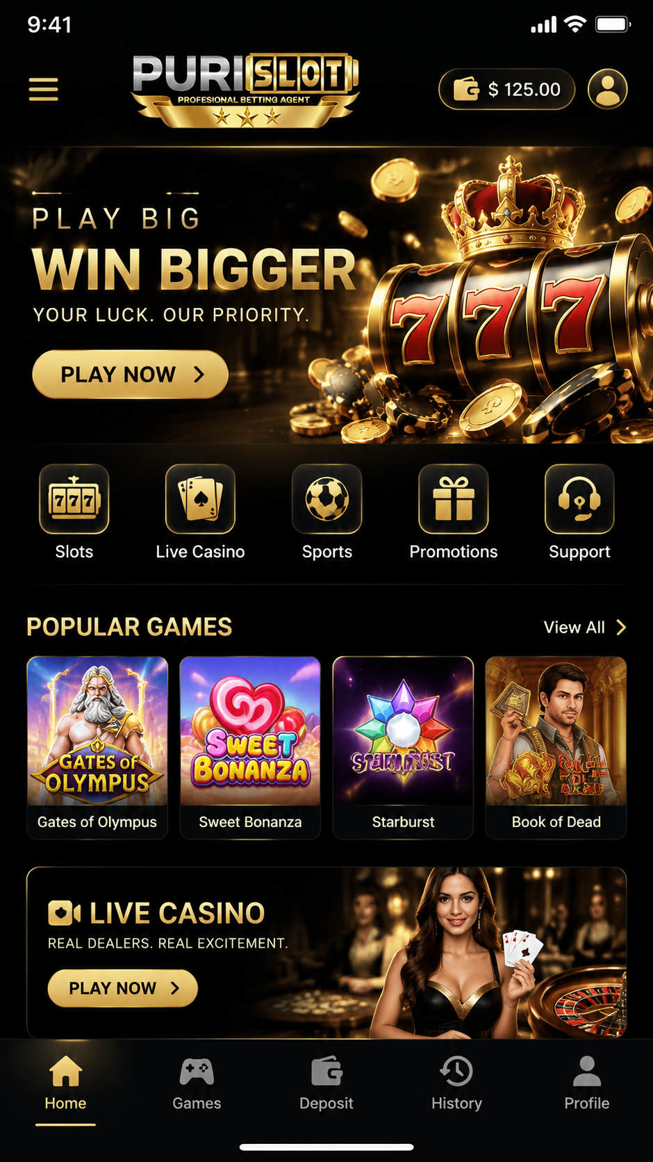 Purislot screenshot 1