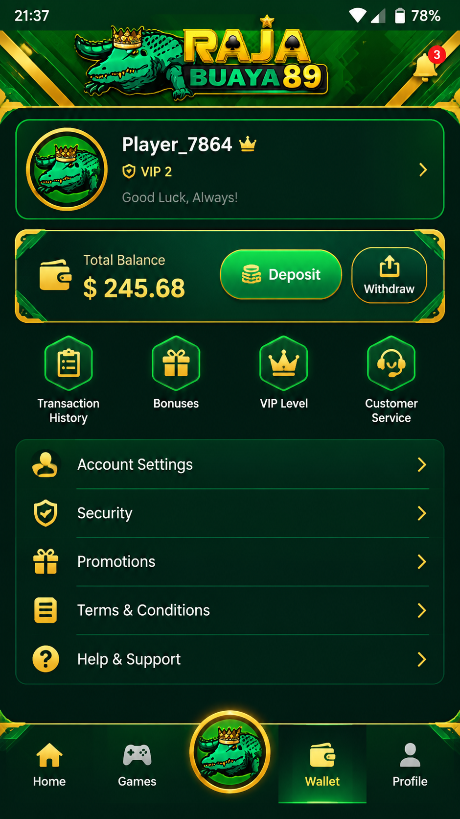 RajaBuaya89 APK screenshot 3