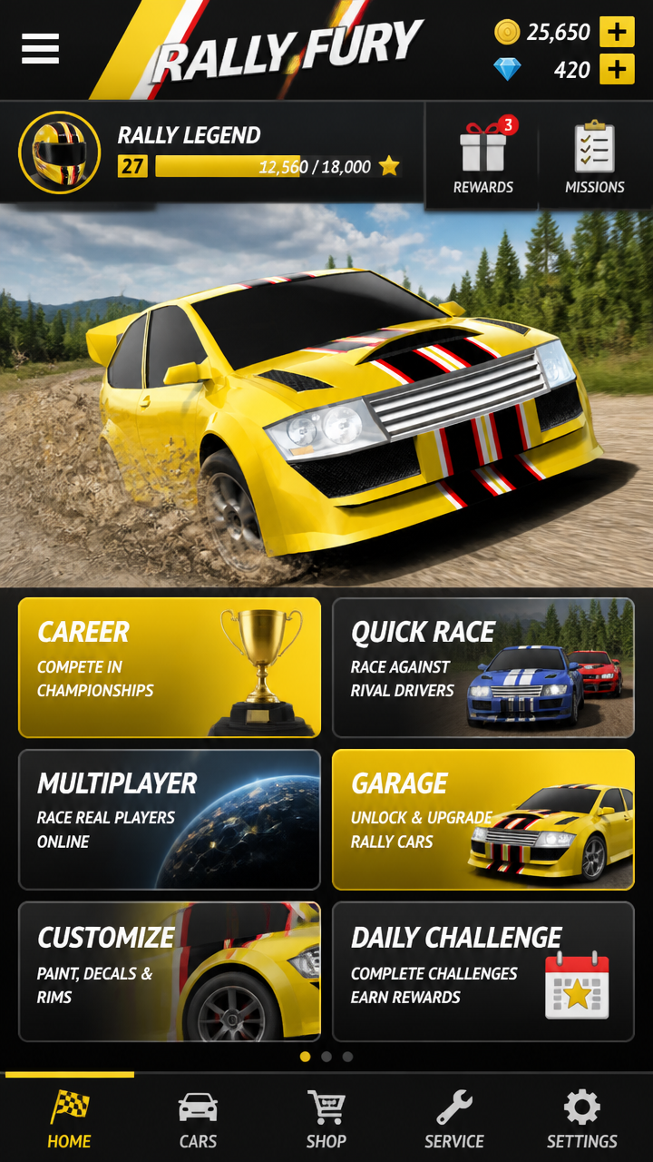 Rally Fury screenshot 2