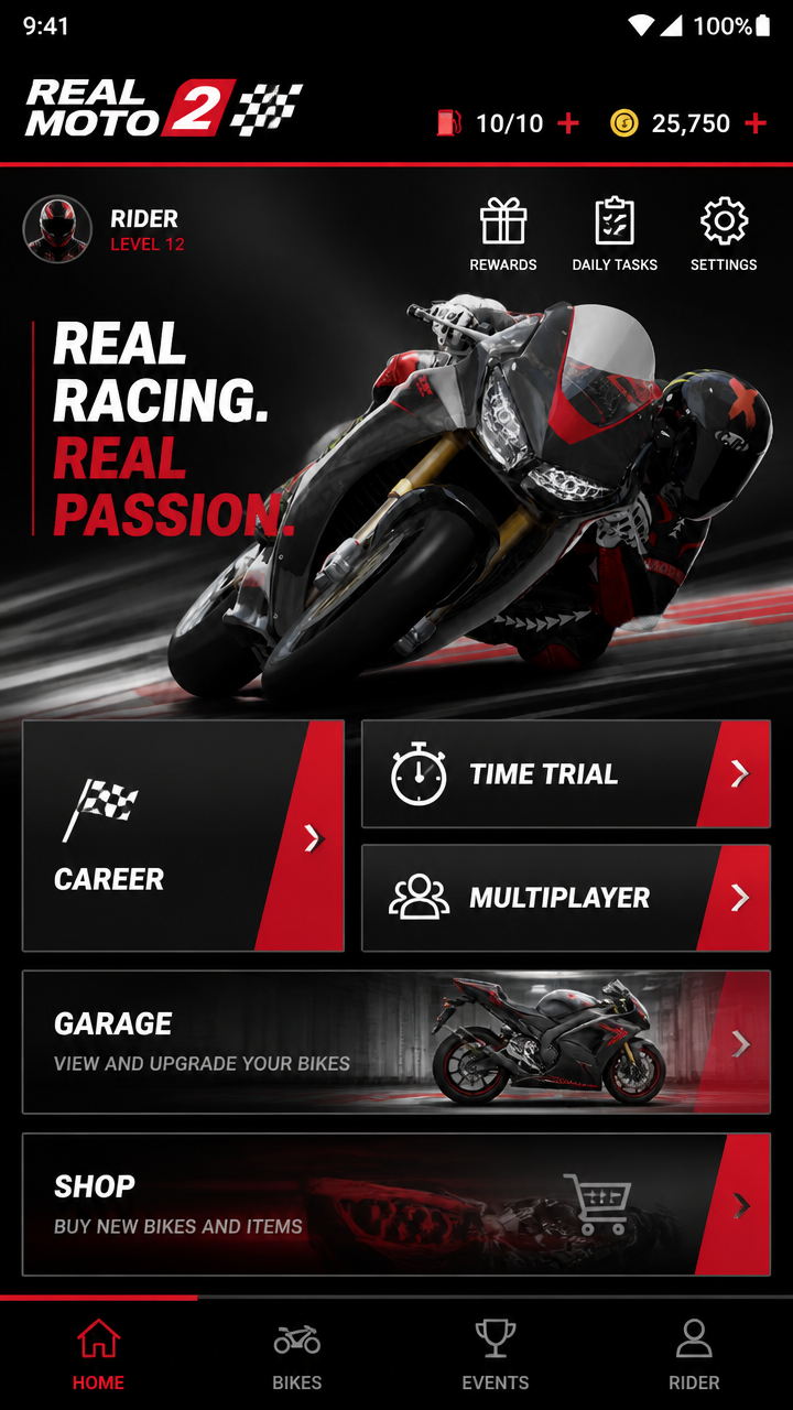 Real Moto 2 screenshot 1