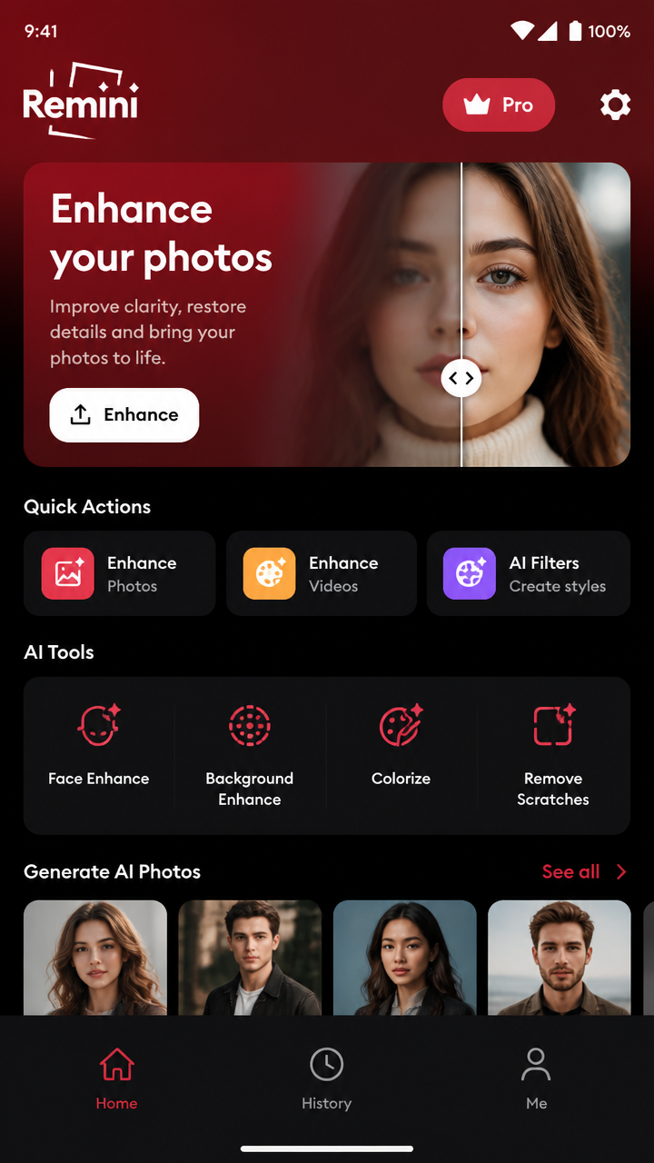 Remini screenshot 1