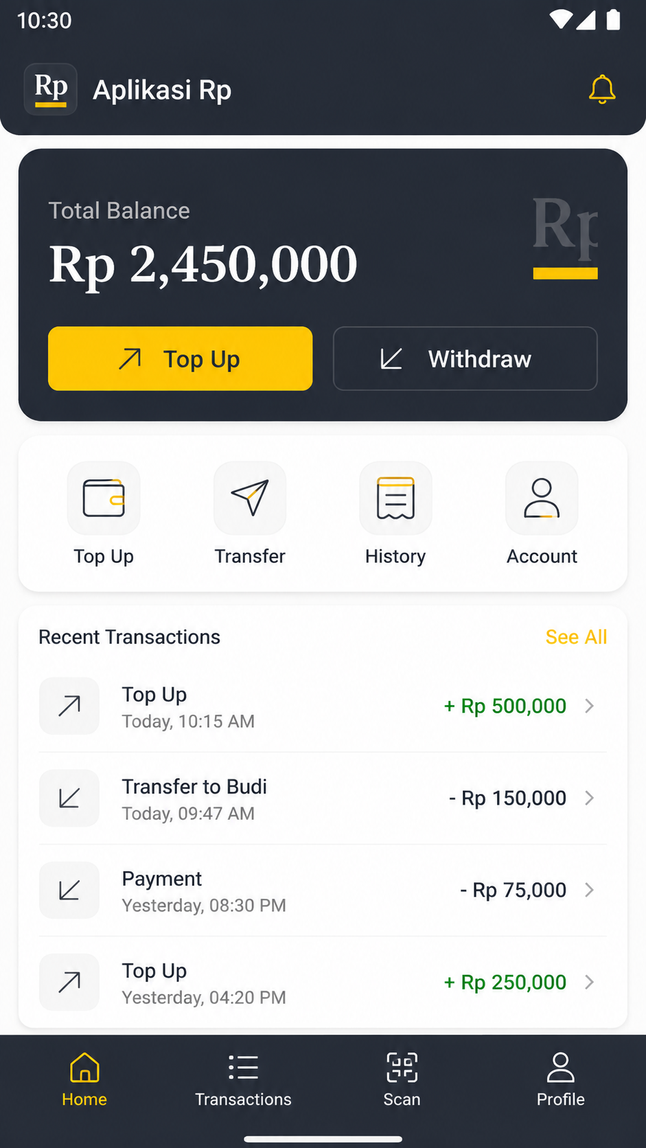 Aplikasi Rp screenshot 1