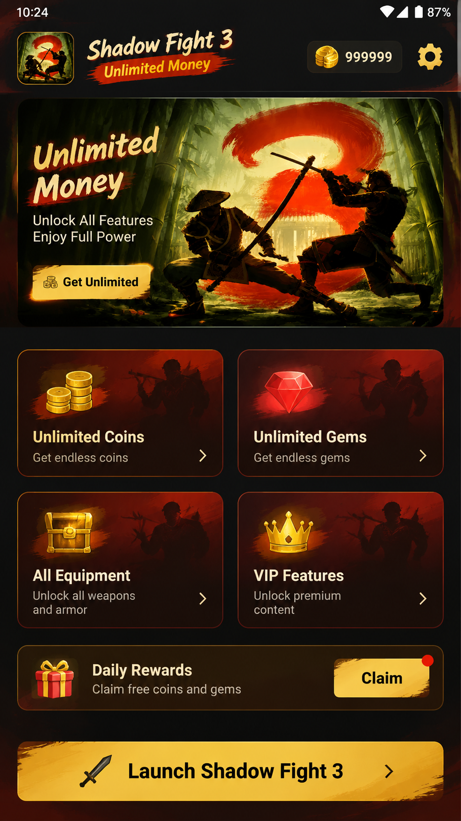 Shadow Fight 3 Unlimited Money screenshot 2