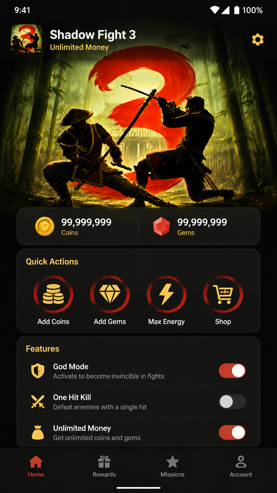 Shadow Fight 3 Unlimited Money screenshot 1