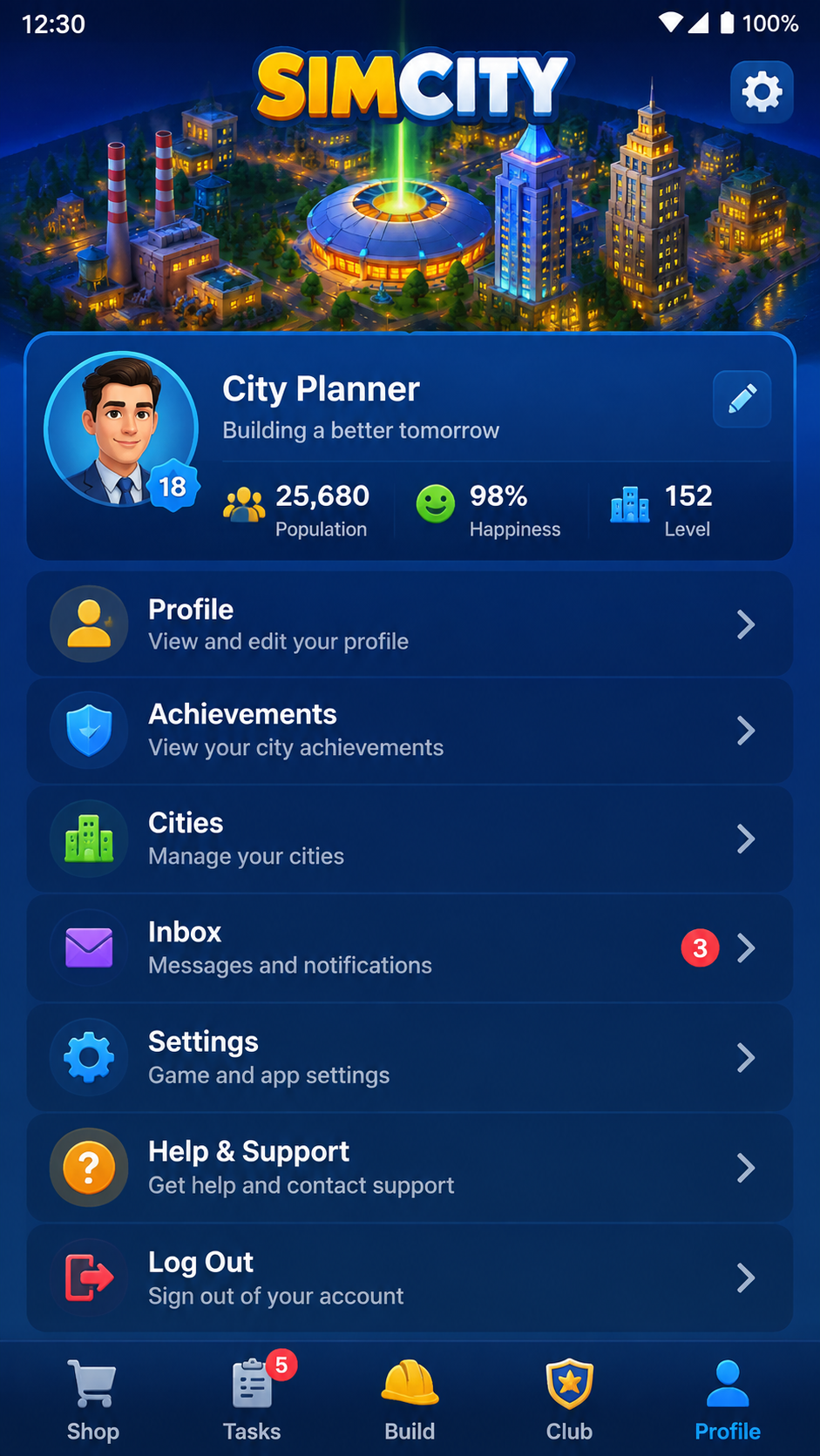 Tangkapan layar Simcity 3