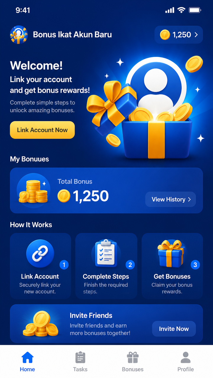 Bonus Ikat Akun Baru screenshot 1