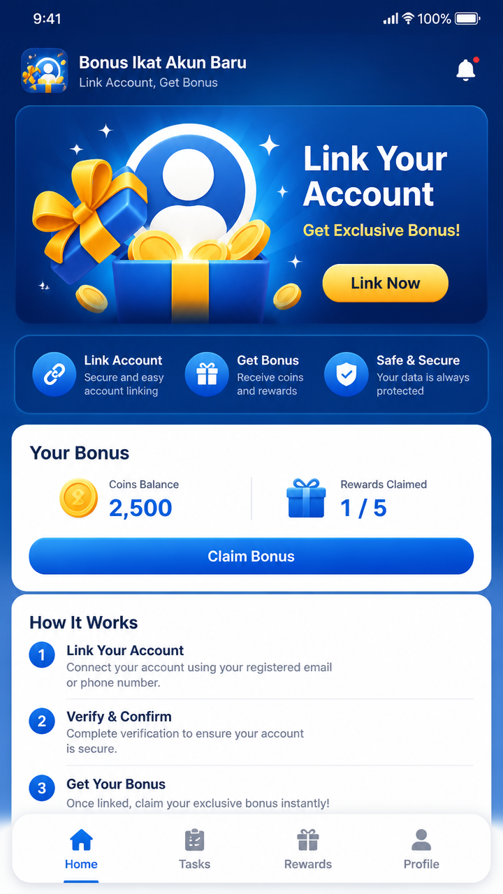 Bonus Ikat Akun Baru screenshot 2