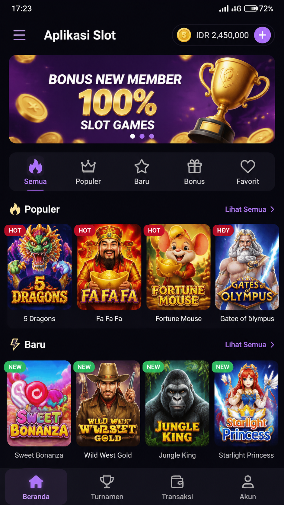 Aplikasi Slot screenshot 2