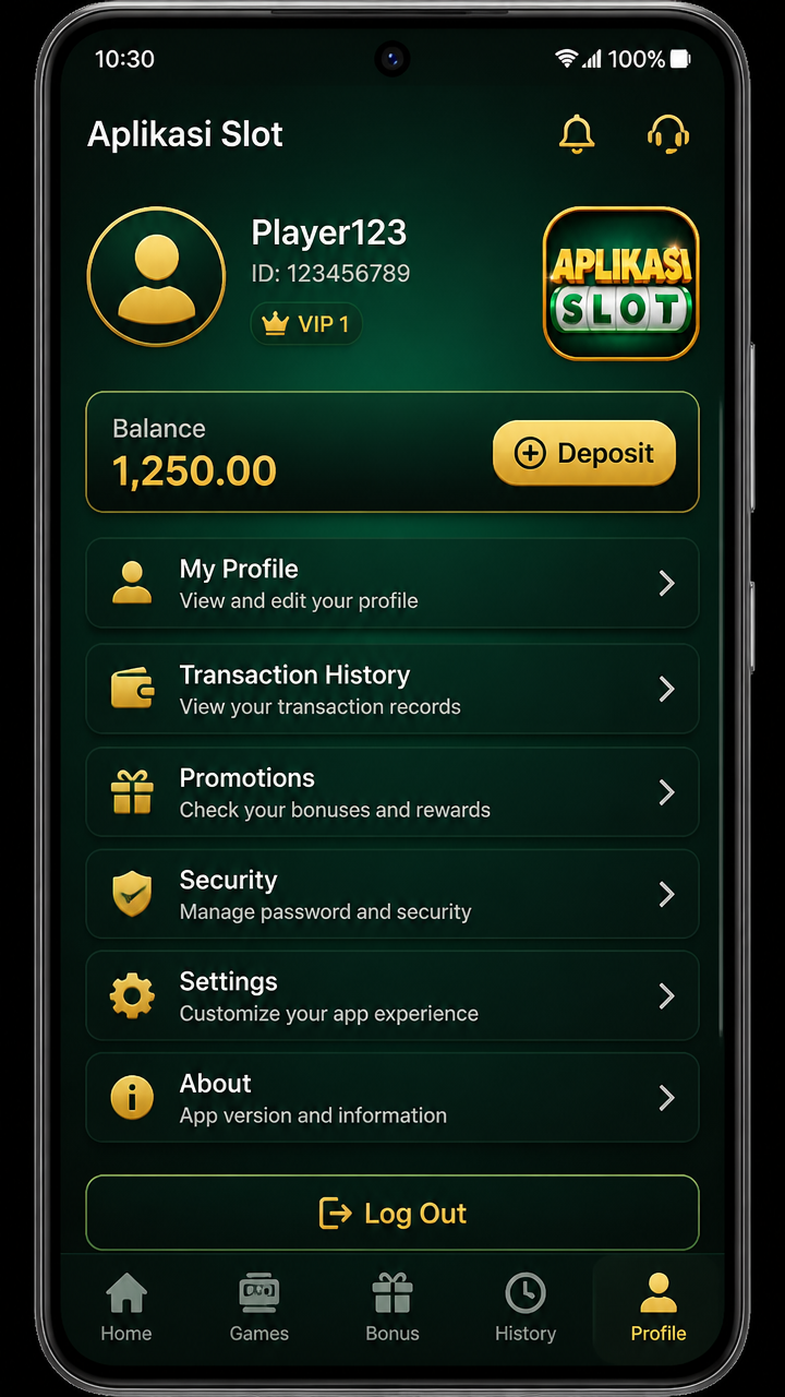 Aplikasi Slot screenshot 3