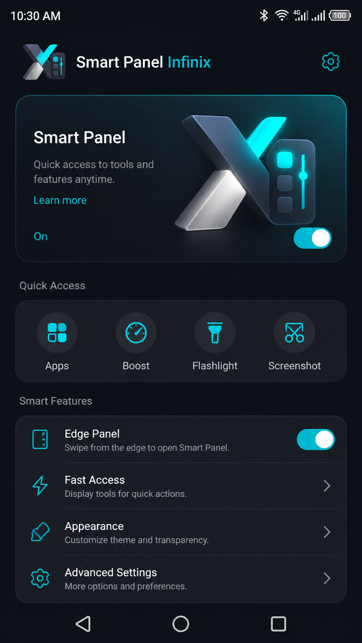 Smart Panel Infinix screenshot 1