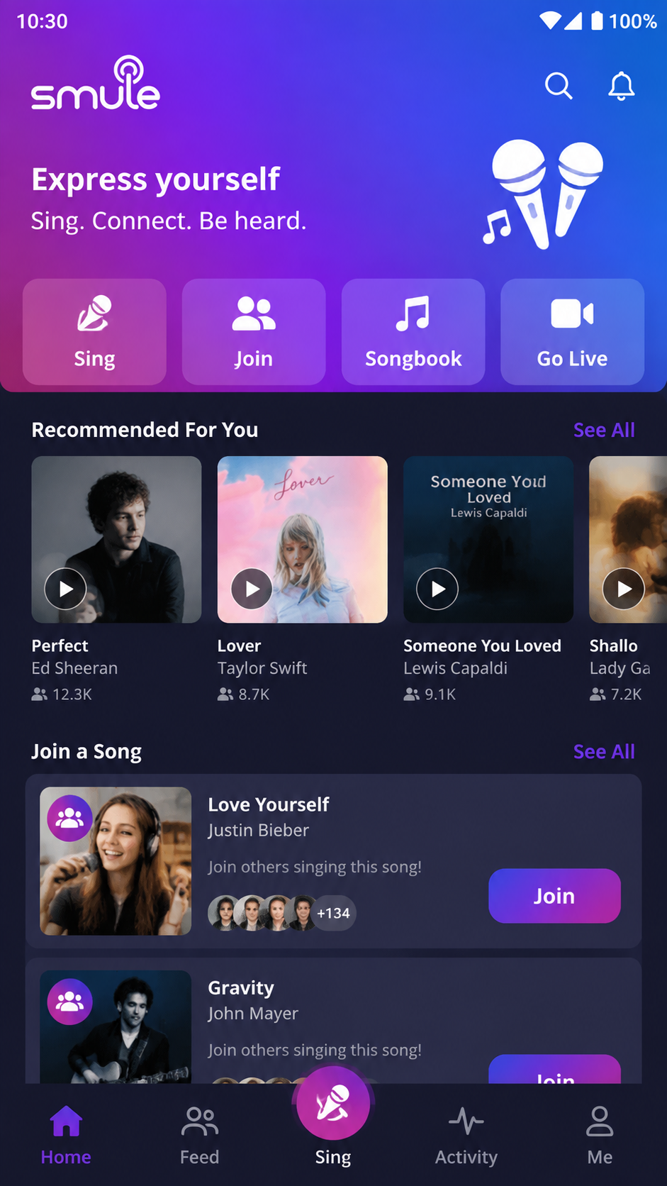 Smule screenshot 2
