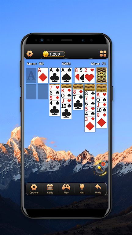 Solitaire Klondike World Trip Game screenshot 1