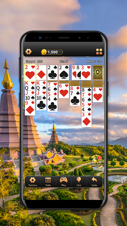 Solitaire Klondike World Trip Game screenshot 2
