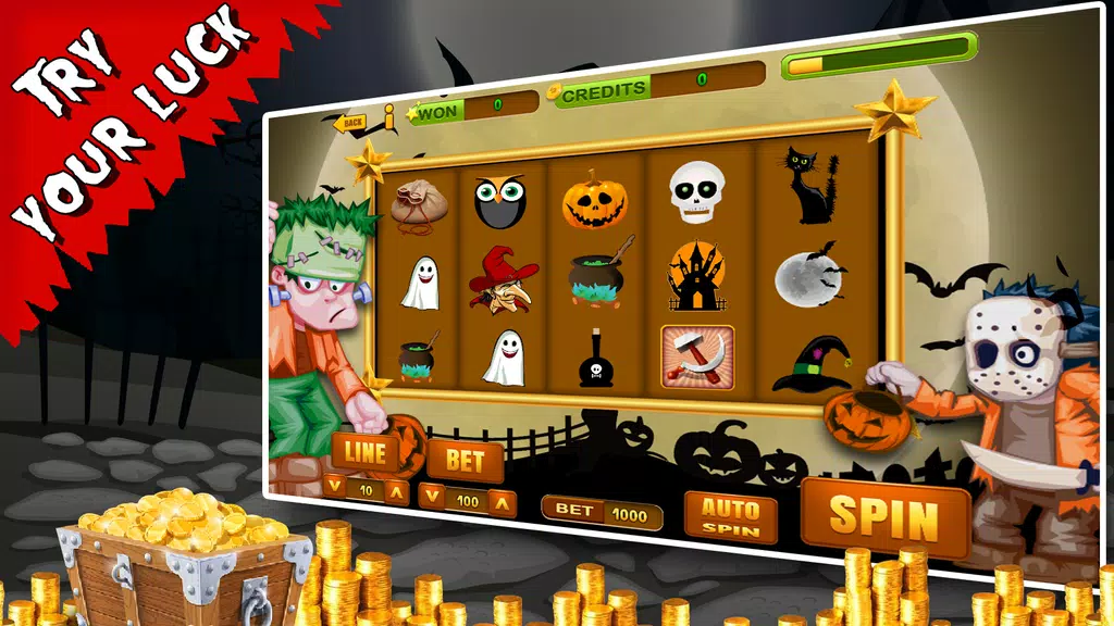 Spooky Halloween Slots Pokies screenshot 3